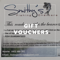 Fishing Charter gift voucher- Brad Smith’s boat